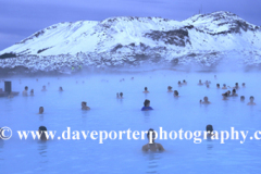 People in the Blue Lagoon geothermal spa