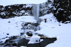 The Oxararfoss Waterfall, Pingvellir National Park