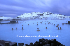 People in the Blue Lagoon geothermal spa