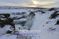 Winter, Gullfoss Waterfall, Pingvellir National Park