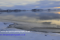 Sunset, Pingvallavatn lake, Pingvellir National Park