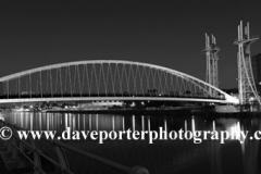 The Millennium Bridge, Media City, Salford Quays, Manchester, Lancashire, England, UK