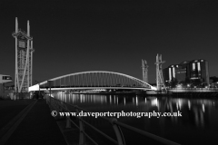 The Millennium Bridge, Media City, Salford Quays, Manchester, Lancashire, England, UK