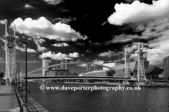 The Millennium Bridge, Media City, Salford Quays, Manchester, Lancashire, England, UK