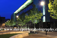 De Montfort University at night, Leicester