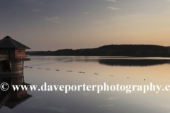 Sunset over Bradgate Park reservoir