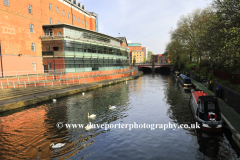 Buildings alongside the river Soar, Leicester