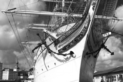 The Statsraad Lehmkuhl Tall Ship in the Vagen, Bergen