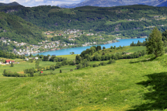 The village of Oystese, Hardangerfjord fjord