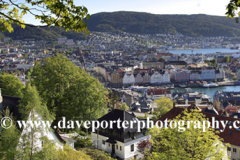 View of the waterfront and Vagen harbour, Bergen