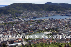 View of the waterfront and Vagen harbour, Bergen