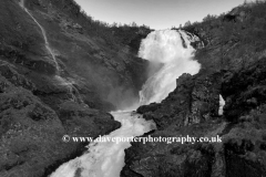 The Kjosfossen waterfall, on the Flam Railway