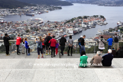 A view over Bergen City, from Mount Floyen