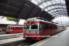 Trains in Bergen railway station