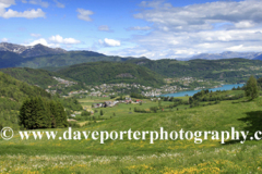 The village of Oystese, Hardangerfjord fjord