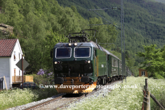 Train on the Flam railway