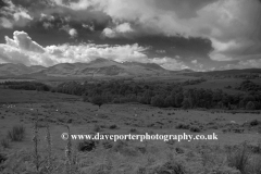 The Ben Nevis mountain range from Spean Bridge