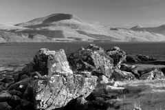 Frosty view through Loch Scridain; Isle of Mull