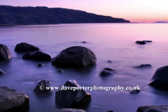 Dusk colours over Loch Buie; Isle of Mull