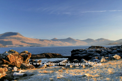 Frosty view through Loch Scridain; Isle of Mull