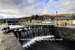 Autumn, canal lockgates,  Fort Augustus