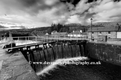 Autumn, canal lockgates,  Fort Augustus