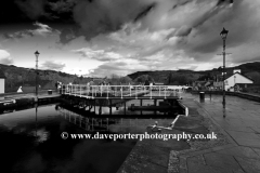 Autumn, canal lockgates,  Fort Augustus