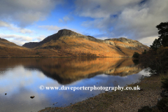 Slioch mountain reflected in Loch Maree