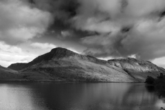 Slioch mountain reflected in Loch Maree