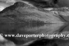 Slioch mountain reflected in Loch Maree