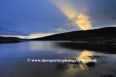 Sunset view over Loch Assynt