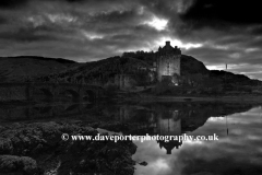 Sunset view over Eilean Donan Castle