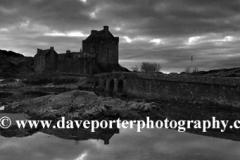 Sunset view over Eilean Donan Castle