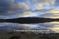 Sunset over Loch Carron, Lochcarron village