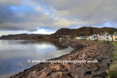 View over Loch Shieldaig, Shieldaig village