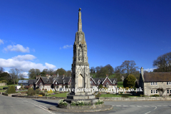 Stone memorial cross, village of Ilam