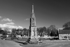 Stone memorial cross, village of Ilam