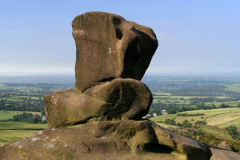 The rock formations of the Ramshaw Rocks