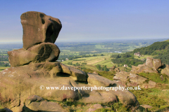 The Ramshaw rocks, view to Tittesworth reservoir