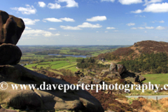 The Ramshaw rocks, view to Tittesworth reservoir