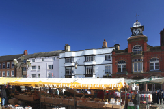 Market Stalls in the town of Leek