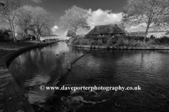 Victoria Park, and the river Sow, Stafford town