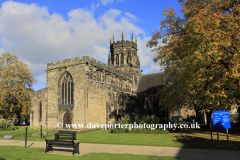 Autumn, St Marys church, Stafford town