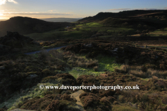 Sunset, rock formations of the Ramshaw Rocks