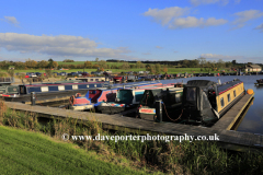 Narrowboats in Great Haywood marina