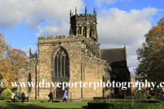 Autumn, St Marys church, Stafford town