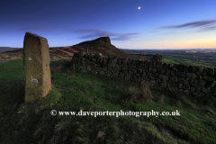 Dusk, Hen Cloud rock, the Roaches Rocks