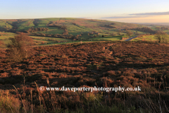 Sunset, rock formations of the Ramshaw Rocks