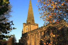 Autumn, St Marys church, Uttoxeter town