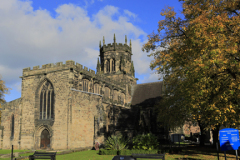 Autumn, St Marys church, Stafford town